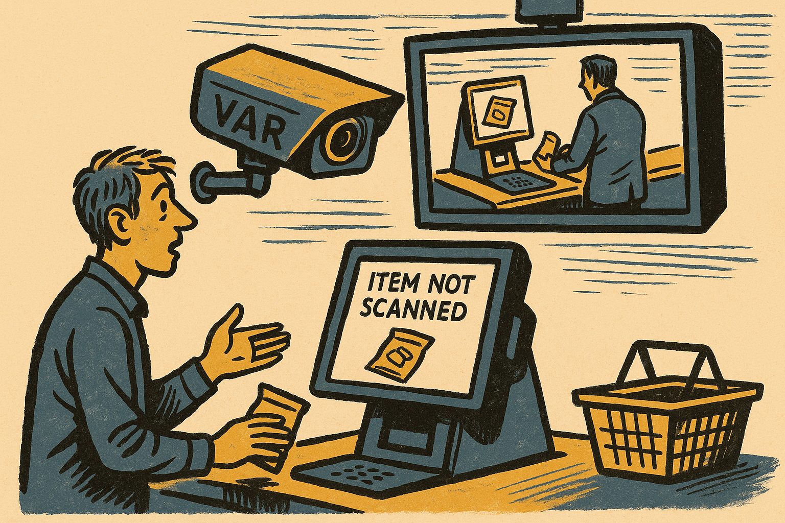 Tesco shoppers mock ‘VAR’-style cameras at self-checkout