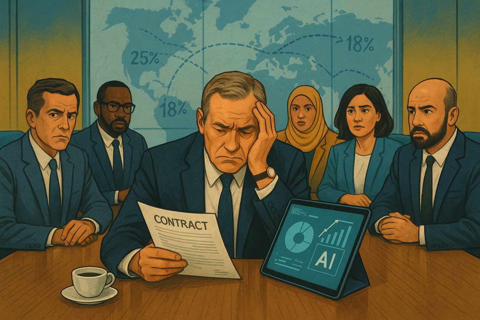 Survey: Tariff fears and AI strain reshape C-suite