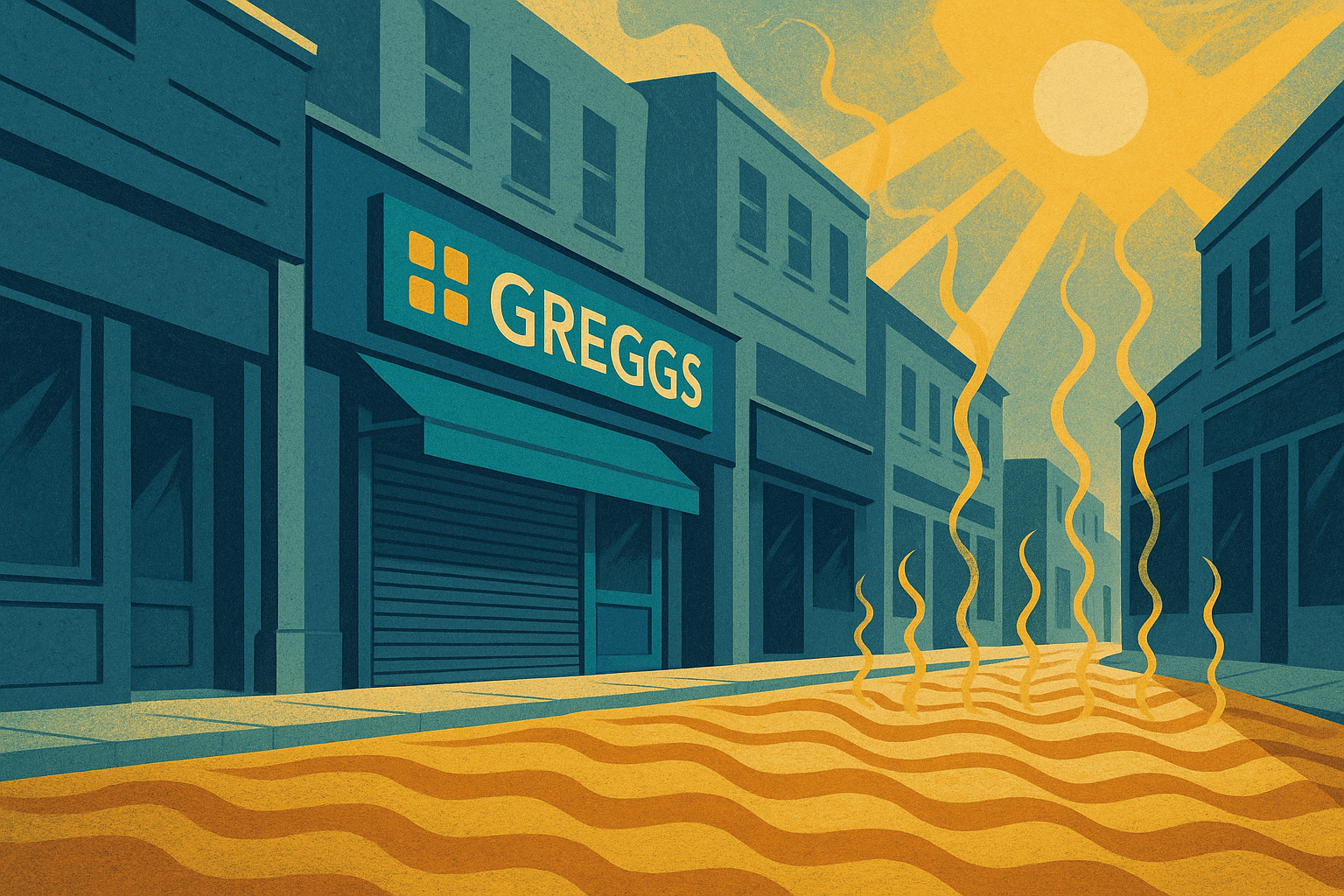 Greggs shares tumble as heatwave hits sales